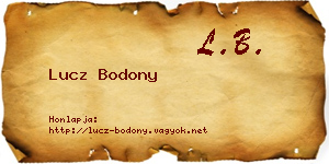 Lucz Bodony névjegykártya